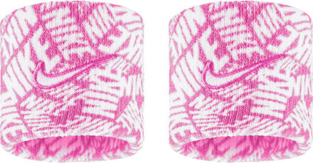 Nike Dri-Fit Swoosh Classic Print Wristband 2-Pack roze - ONE-SIZE