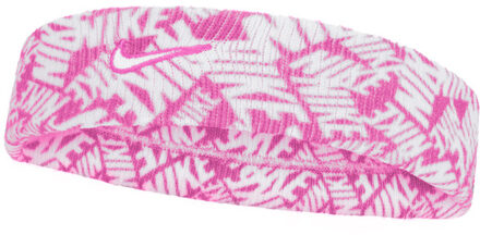 Nike Dri-Fit Swoosh Classic Printed Headband roze - ONE-SIZE