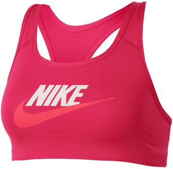 Nike Dri-Fit Swoosh Club Graphic Sport-bh Dames pink - XS