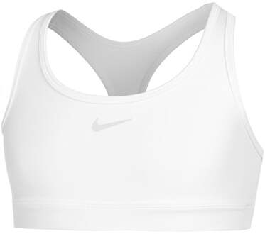 Nike Dri-Fit Swoosh Sport-bh Meisjes wit - L
