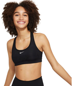 Nike Dri-FIT Swoosh Sport BH Meisjes zwart/wit - XL