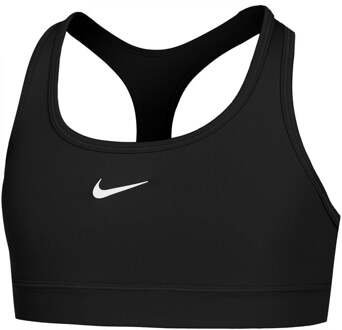 Nike Dri-Fit Swoosh Sport-bh Meisjes-Zwart - XL
