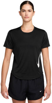 Nike Dri-FIT Swoosh Tempo T-Shirt Dames zwart - XS