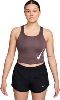 Nike Dri-FIT SwooshTempo Singlet Dames bordeaux - XL