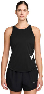 Nike Dri-FIT SwooshTempo Singlet Dames zwart
