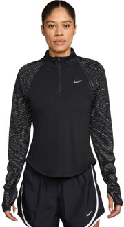 Nike Dri-FIT Tempo Longesleeve 1/2-Zip Dames zwart - XS