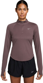 Nike Dri-FIT Tempo Swoosh 1/2-zip Longsleeve Dames bordeaux