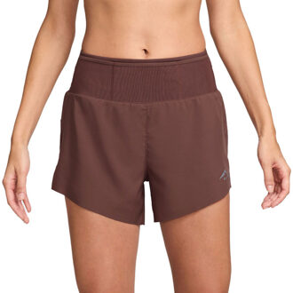 Nike Dri-FIT Trail 3'' Short Dames bruin - L