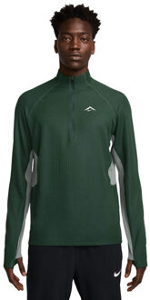 Nike Dri-FIT Trail Half-Zip Longsleeve Heren groen - S