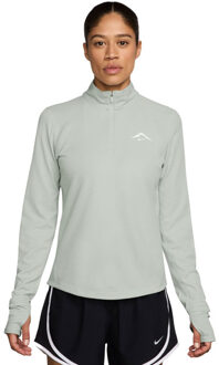 Nike Dri-FIT Trail Longsleeve 1/2-Zip Dames grijs - XL