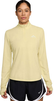 Nike Dri-FIT Trail Longsleeve 1/2-Zip Dames wit - XL