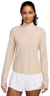 Nike Dri-FIT Trail Longsleeve Half-Zip Dames beige