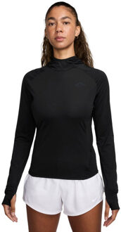 Nike Dri-FIT Trail Longsleeve Half-Zip Dames zwart - M