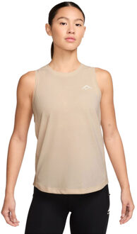 Nike Dri-FIT Trail Singlet Dames beige - L