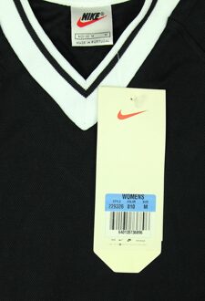 Nike Dri-Fit Training T-shirt Korte Mouw V-Hals Zwart Dames Sport Top 229326 010