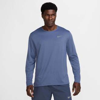 Nike Dri-Fit UV Miler Hardloopshirt Heren blauw - XL