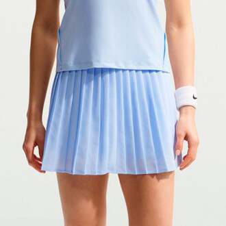 Nike Dri-Fit Victory High Rise Pleated Rok Dames lichtblauw - M