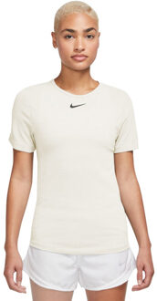 Nike Dri-FIT Wool ShortSleeve T-shirt Dames beige - M