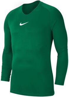 Nike Dry Park First Layer Longsleeve  Thermoshirt - Maat 140  - Unisex - donker groen