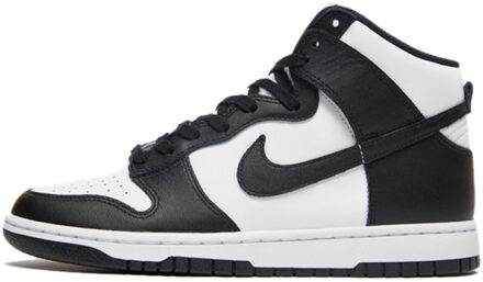 Nike Dunk high black white (w) Zwart - 36