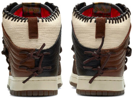 Nike Dunk high bodega legend fauna brown - maat 46 Bruin