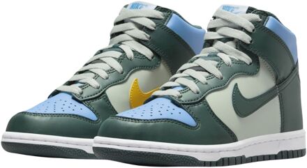 Nike Dunk High Sneakers Junior groen - blauw - geel - 37 1/2