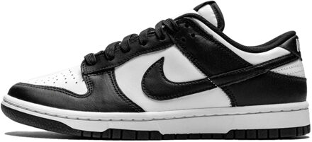 Nike Dunk low black white (w) Zwart - 36,5