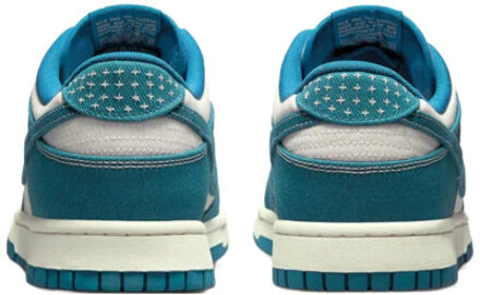Nike Dunk low industrial blue denim sashiko - maat 41 Blauw