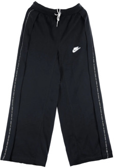 Nike Earth Day high waist wide fit joggingbroek met plooien Zwart - S