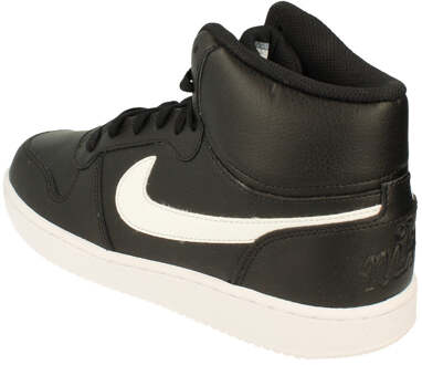 Nike Ebernon Mid Heren Sneakers - Black/White - Maat 10