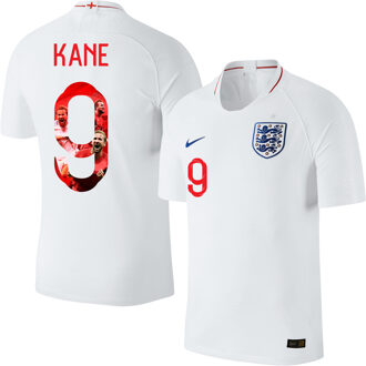 Nike Engeland Shirt Thuis 2018-2019 + Kane 9 (Gallery Style) - Kinderen