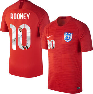 Nike Engeland Shirt Uit 2018-2019 + Rooney 10 (Gallery Style Printing)