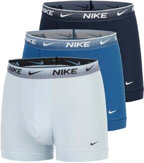 Nike Essential Cotton Stretch Trunk Boxershort Verpakking 3 stuks Heren blauw - L