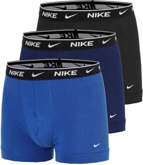 Nike Essential Cotton Stretch Trunk Boxershort Verpakking 3 stuks Heren blauw - M