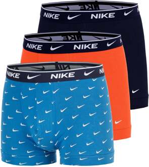 Nike Essential Cotton Stretch Trunk Boxershort Verpakking 3 stuks Heren lichtblauw - XL