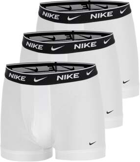 Nike Essential Cotton Stretch Trunk Boxershort Verpakking 3 stuks Heren wit - L