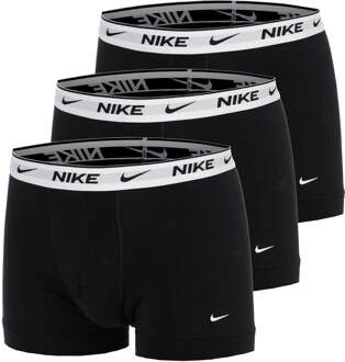 Nike Essential Cotton Stretch Trunk Boxershort Verpakking 3 stuks Heren zwart - XL