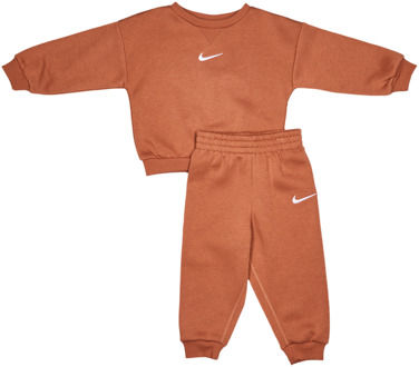 Nike Essential Crew Trainingspakken Baby - Geel - Maat 74 - 80 CM - Katoen Fleece Yellow