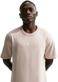 Nike Essential T-shirts Heren - Beige - Maat S - Katoen Jersey