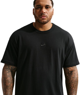 Nike Essential T-shirts Heren - Zwart - Maat M - Katoen Jersey Black