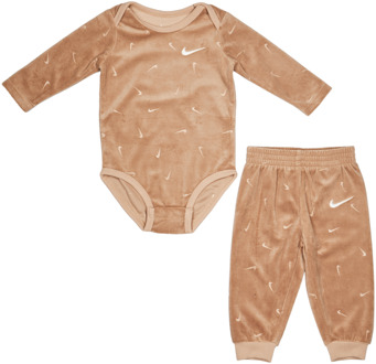 Nike Essential Trainingspakken Baby - Bruin - Maat 50 - 56 CM Brown