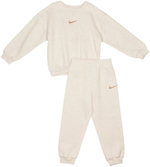 Nike Essential Trainingspakken Peuter - Wit - Maat 104 - 110 CM - Katoen Fleece White