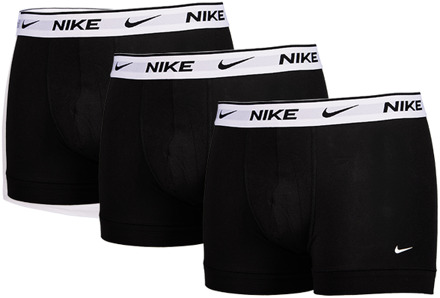 Nike Everyday Cotton Strech Boxer Trunk Boxershort Verpakking 3 Stuks Heren zwart - L