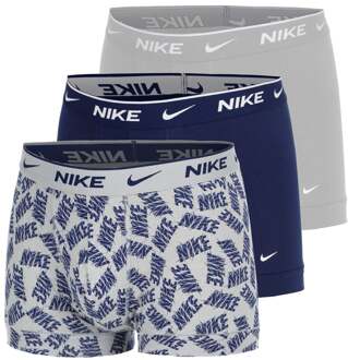 Nike Everyday Cotton Stretch Boxershort Heren-Grijs,Veelkleurig - L