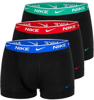 Nike Everyday Cotton Stretch Boxershort Verpakking 3 Stuks Heren blauw - M