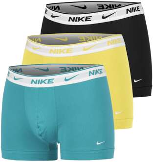 Nike Everyday Cotton Stretch Boxershort Verpakking 3 Stuks Heren-Zwart,Veelkleurig - M