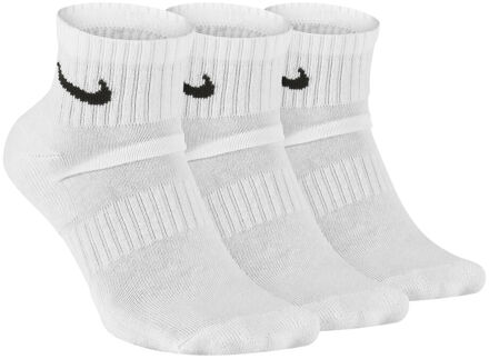 Nike Everyday Cush Ankle Sportsokken Verpakking 3 Stuks-Wit,Zwart - 38-42,42-46,46-50