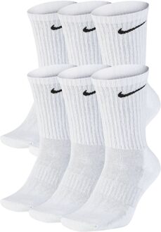 Nike Everyday Cushion Crew Sokken - Maat 46-50 - Unisex - wit/zwart