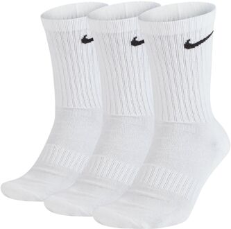 Nike Everyday Cushion Crew Sokken  Sokken (regular) - Maat 38-42 - Unisex - wit/zwart