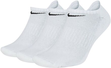 Nike Everyday Cushion No-Show Sokken  Sokken - Maat 46-50 - Unisex - zwart/wit